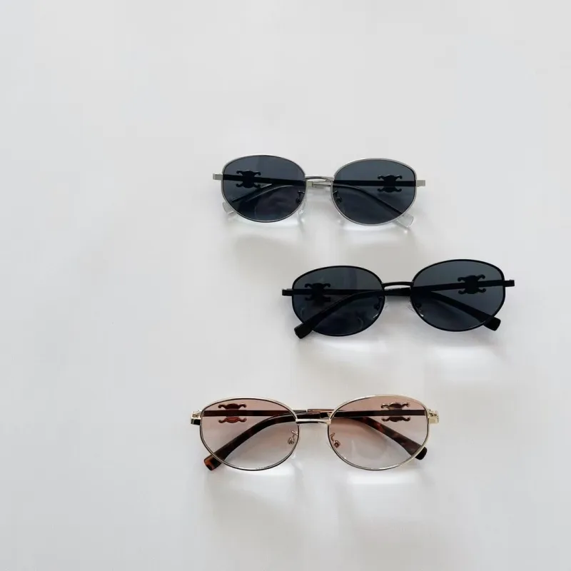 Oval Frame Elegant Glam Streetwear Oval Pc Resin Gradient Tinted Lenses Full Frame Kids Sunglasses display picture 4