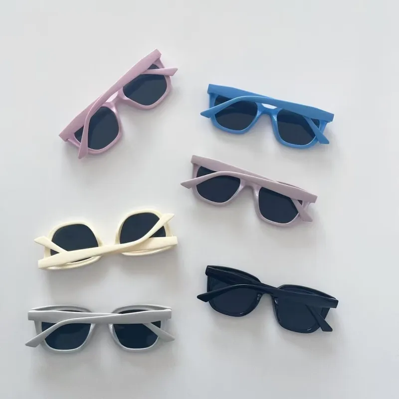 Square Casual Streetwear Square Pc Resin Gradient Tinted Lenses Full Frame Kids Sunglasses display picture 1