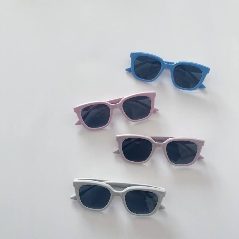 Carré Décontractée Vêtement De Rue Carré Pc Résine Verres Teintés Dégradés Plein Cadre Enfants Lunettes De Soleil display picture 2