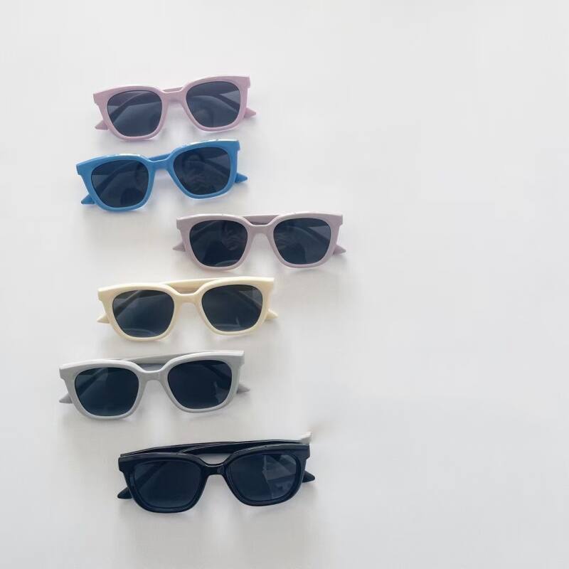 Carré Décontractée Vêtement De Rue Carré Pc Résine Verres Teintés Dégradés Plein Cadre Enfants Lunettes De Soleil display picture 3