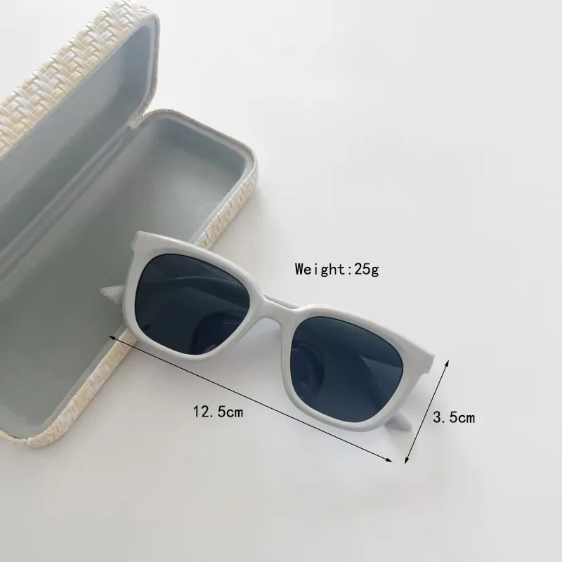 Square Casual Streetwear Square Pc Resin Gradient Tinted Lenses Full Frame Kids Sunglasses display picture 4