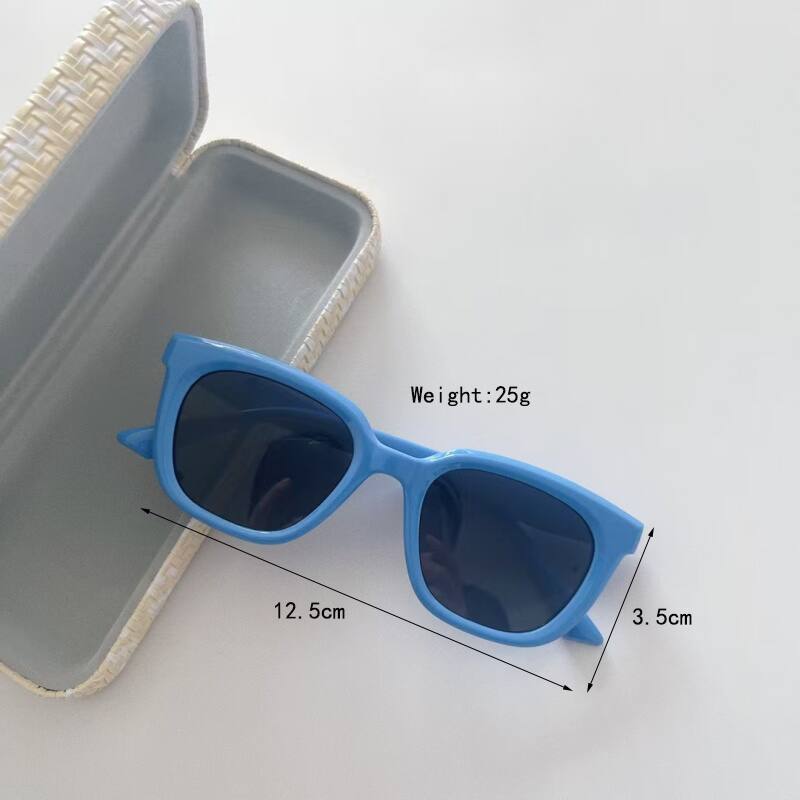 Cuadrado Casual Ropa De Calle Cuadrado Ordenador Personal Resina Lentes Tintados Con Degradado Fotograma Completo Gafas De Sol Para Niños display picture 8