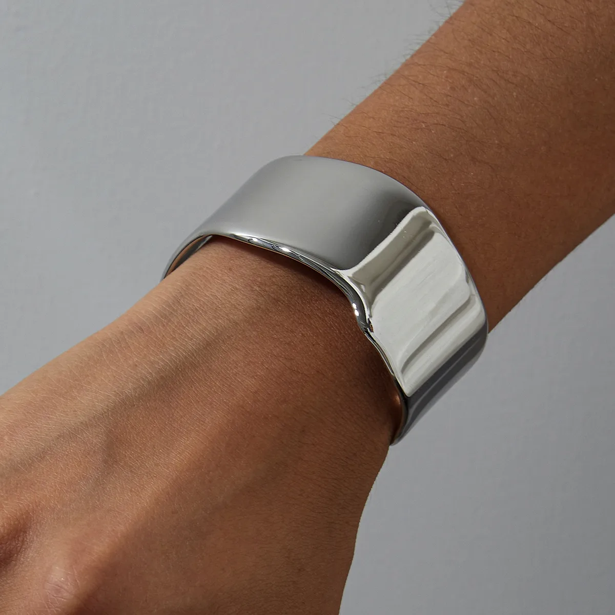 Geometric Casual Vacation Modern Style 316 Stainless Steel  Cuff Bracelets In Bulk display picture 2