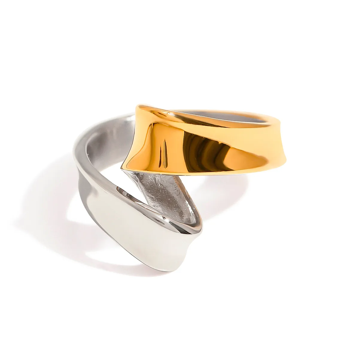 Geometric Casual Modern Style Commute 316 Stainless Steel  Rings display picture 9