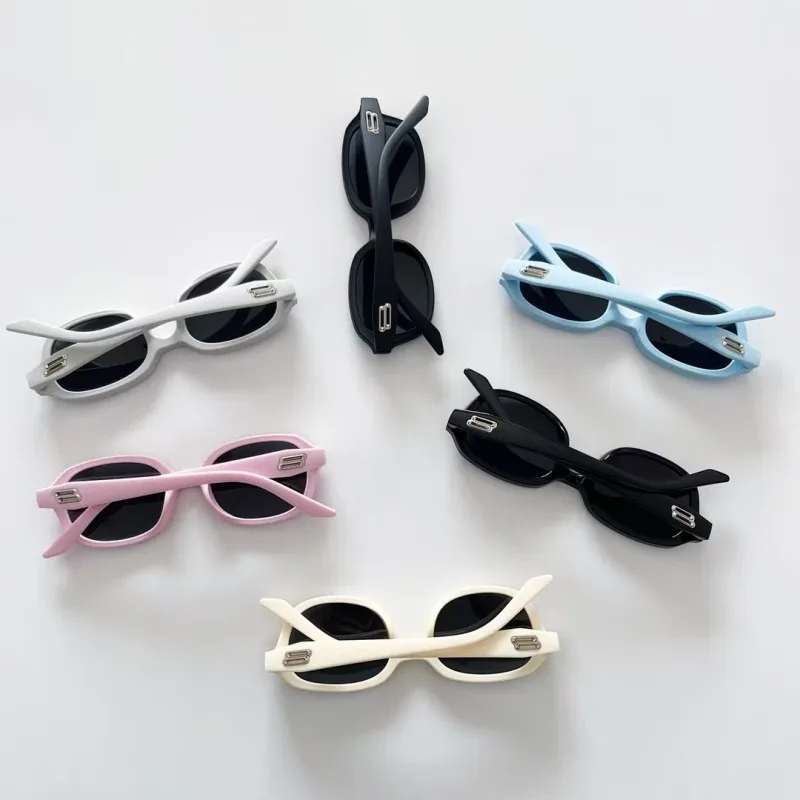 Cadre Ovale Décontractée Ovale Pc Résine Verres Teintés Dégradés Plein Cadre Enfants Lunettes De Soleil display picture 1