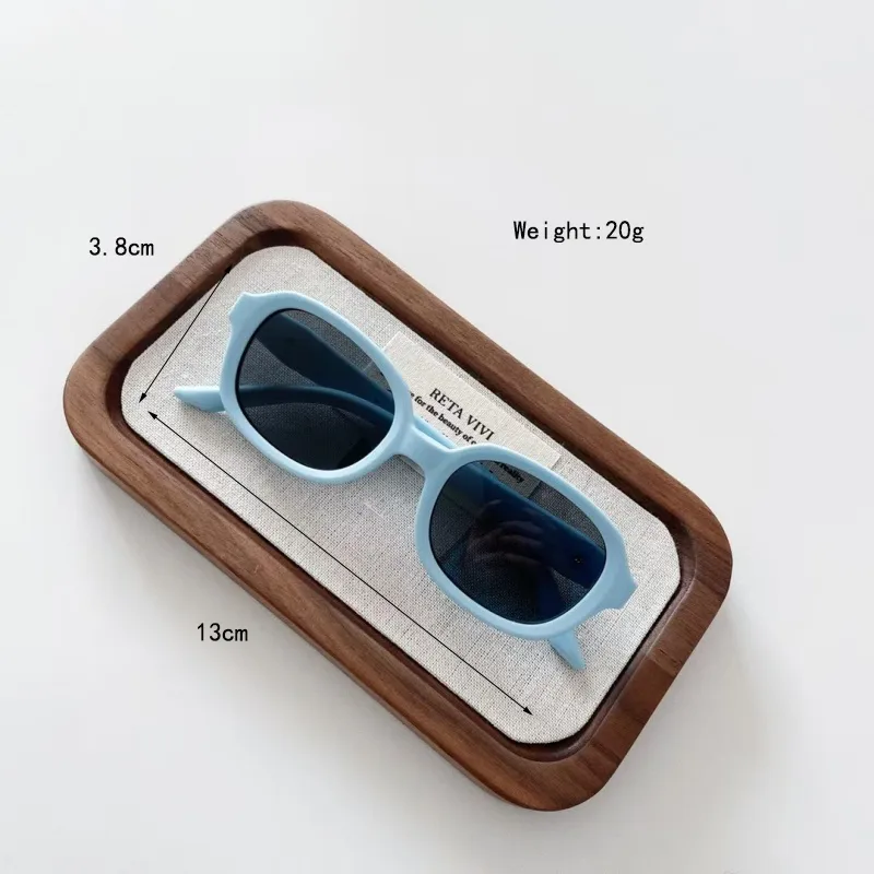 Oval Frame Casual Oval Pc Resin Gradient Tinted Lenses Full Frame Kids Sunglasses display picture 7