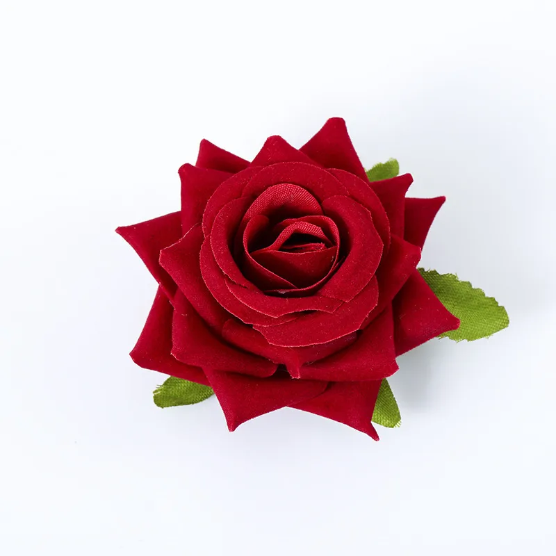 Atmósfera De Flor Roja Tocado De Rosa Barrettes Clip Lateral Horquilla 2024 Hembra Nueva Flor Grande Tocado De Flor display picture 10