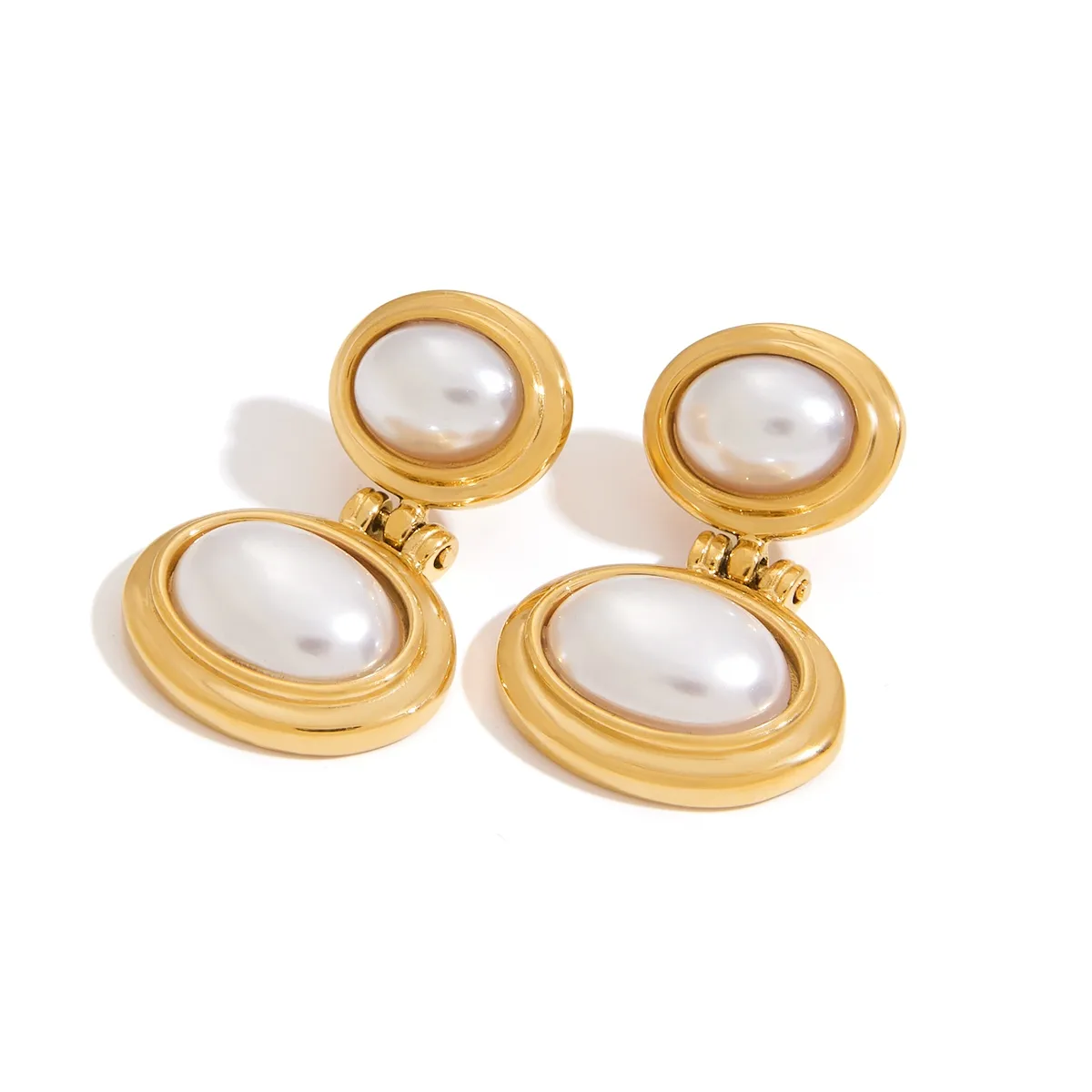 Geometric Casual Modern Style 316 Stainless Steel  Ear Studs display picture 10