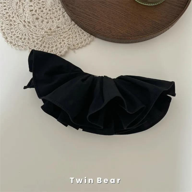 Cabeza Trasera Modificada Algodón Puro Ancho Tridimensional Doble Falda Grande Broche Pasador Horizontal Clip Accesorios Para El Cabello Tocado display picture 15