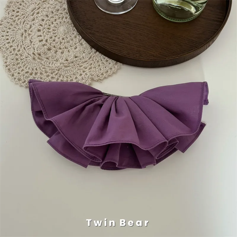 Tête Arrière Modifiée En Pur Coton Large En Trois Dimensions Double Grande Jupe Bud Barrettes Horizontal Clip Cheveux Accessoires Coiffure display picture 16