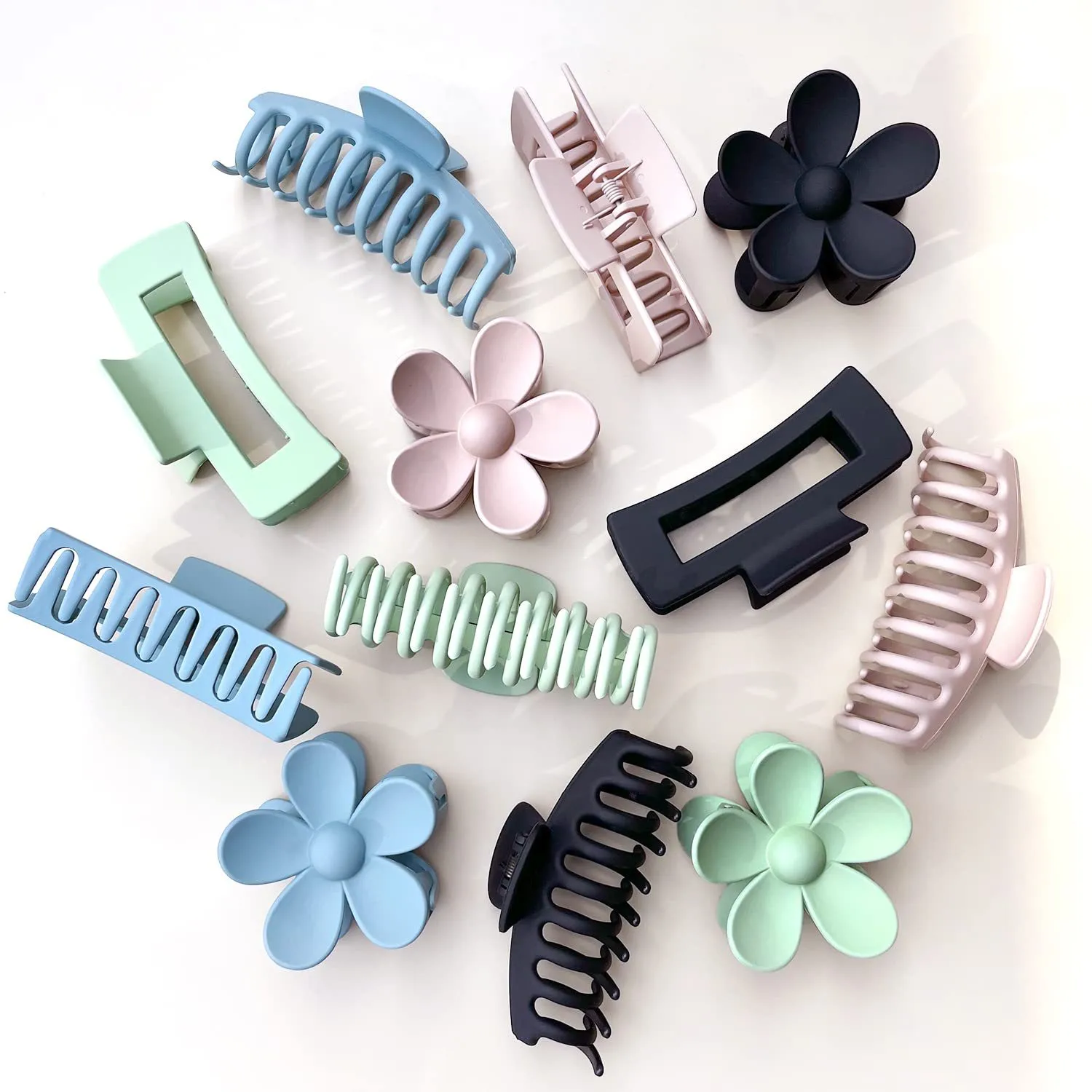 Hot Large Grip Suit Seamless Back Head Frosted Claw Clip Rectangular Shark Clip Hair Accessories Wholesale display picture 7