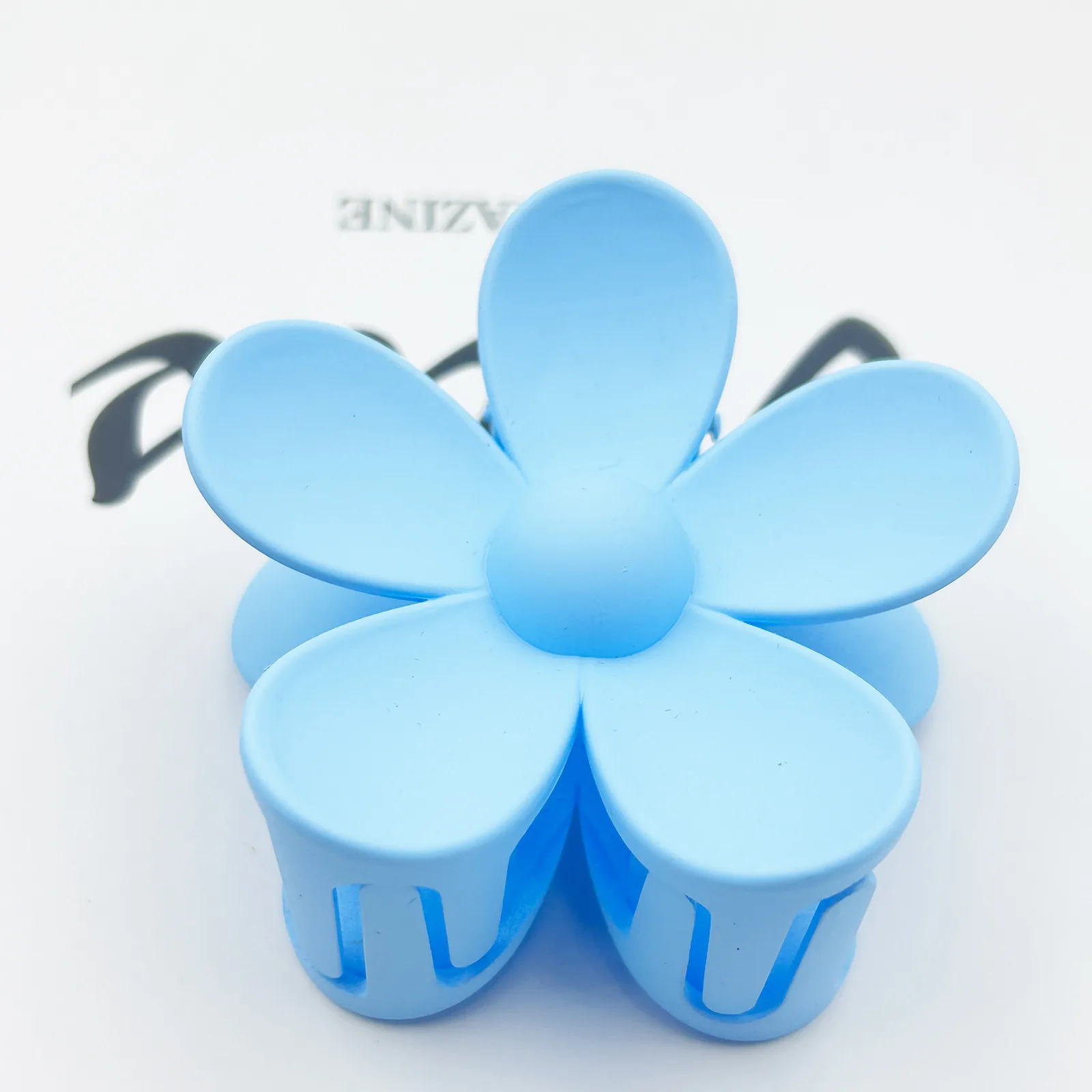 Frosted Flower Hair Clip Back Head Updo Hair Clip Barrettes Ponytail Bun High-Grade Sense Barrettes Shark Clip Wholesale display picture 6