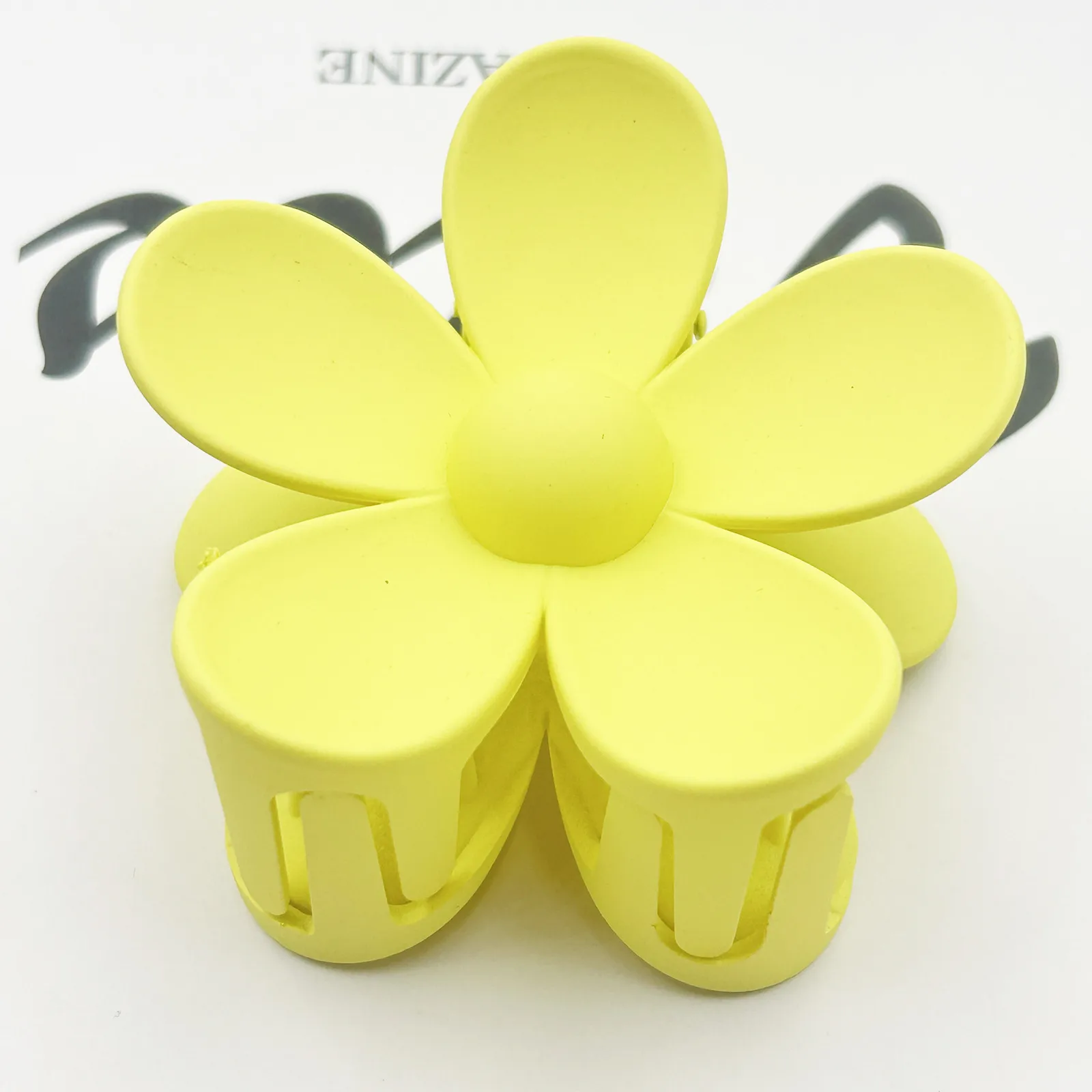 Frosted Flower Hair Clip Back Head Updo Hair Clip Barrettes Ponytail Bun High-Grade Sense Barrettes Shark Clip Wholesale display picture 8