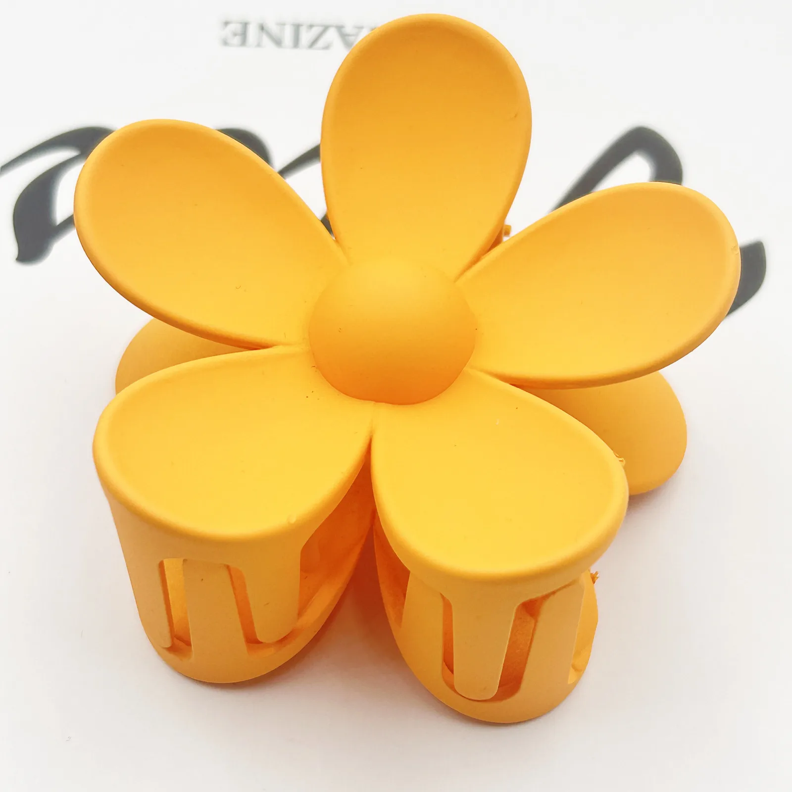Frosted Flower Hair Clip Back Head Updo Hair Clip Barrettes Ponytail Bun High-Grade Sense Barrettes Shark Clip Wholesale display picture 10