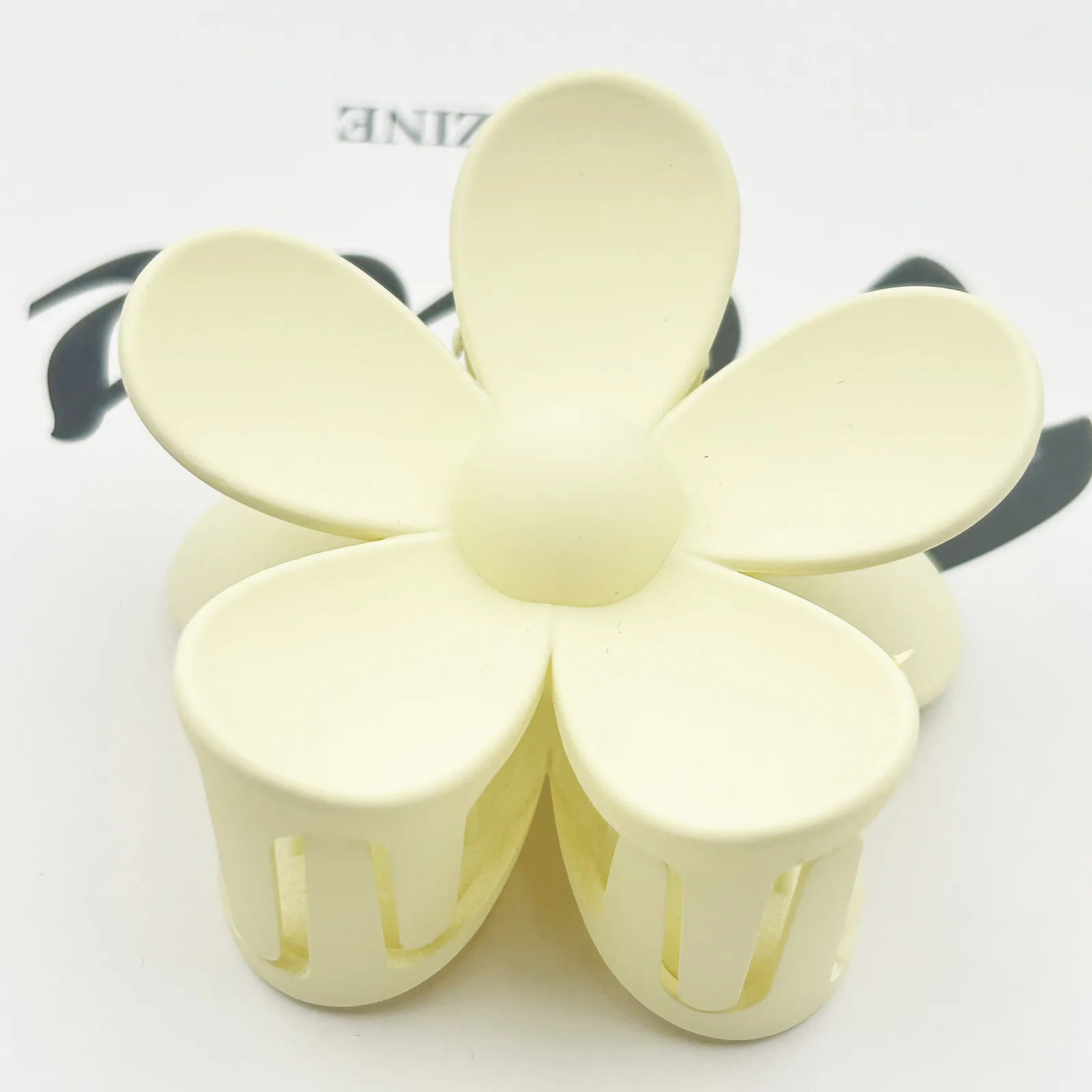 Frosted Flower Hair Clip Back Head Updo Hair Clip Barrettes Ponytail Bun High-Grade Sense Barrettes Shark Clip Wholesale display picture 16