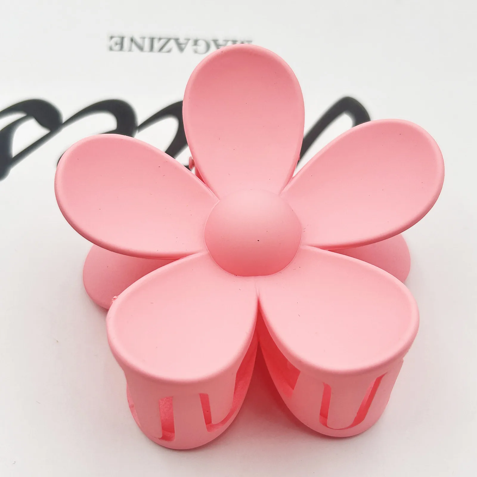 Frosted Flower Hair Clip Back Head Updo Hair Clip Barrettes Ponytail Bun High-Grade Sense Barrettes Shark Clip Wholesale display picture 17