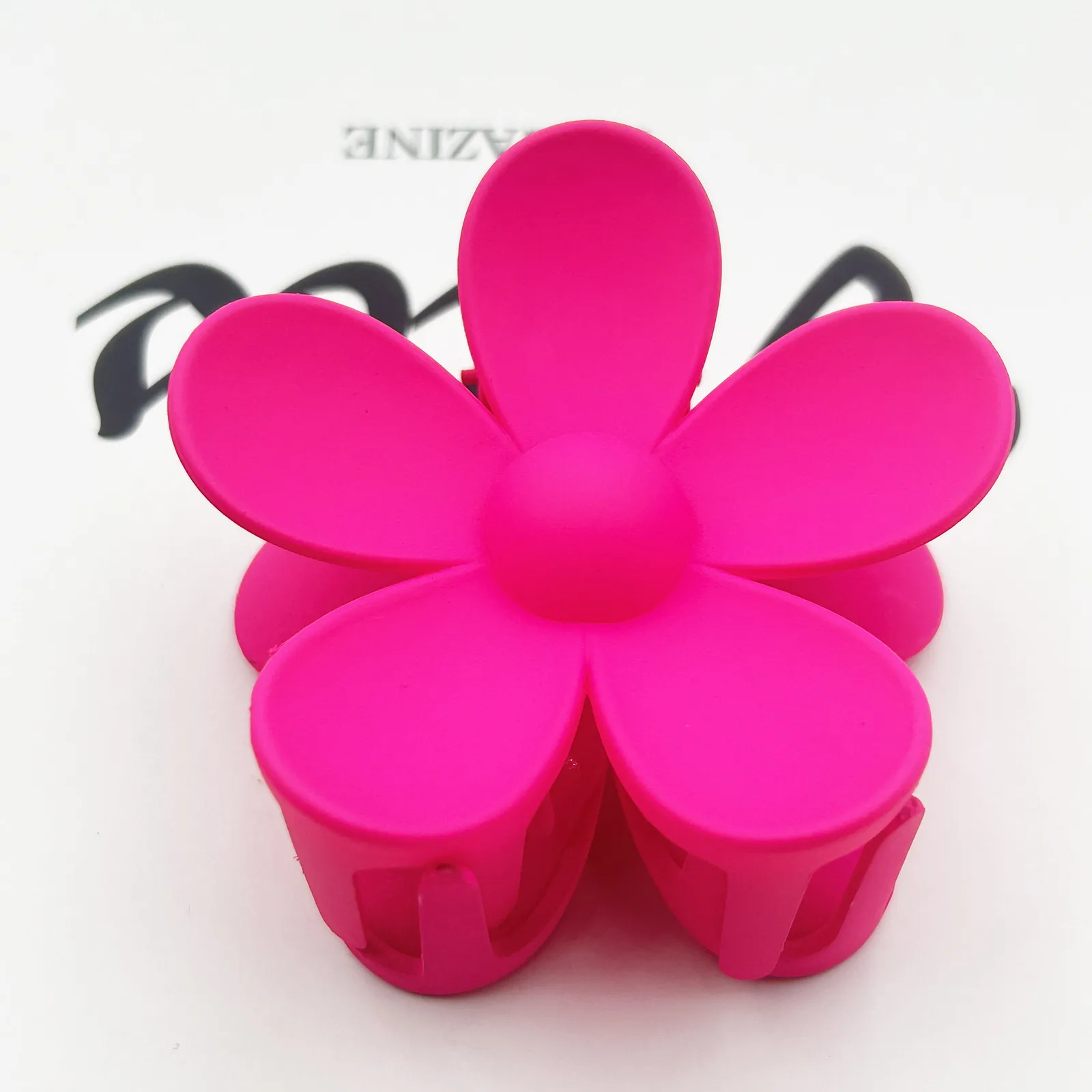 Frosted Flower Hair Clip Back Head Updo Hair Clip Barrettes Ponytail Bun High-Grade Sense Barrettes Shark Clip Wholesale display picture 18