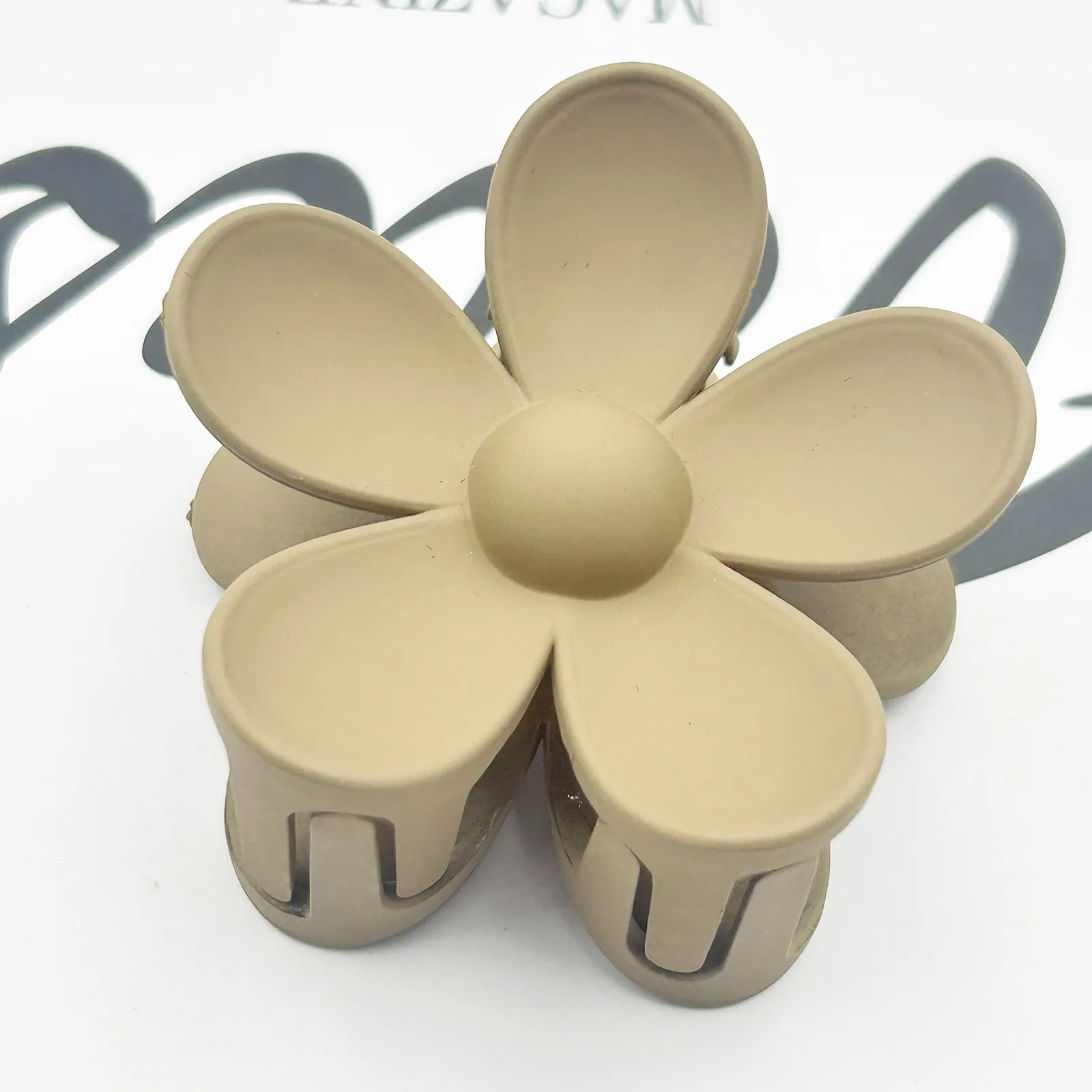 Frosted Flower Hair Clip Back Head Updo Hair Clip Barrettes Ponytail Bun High-Grade Sense Barrettes Shark Clip Wholesale display picture 26