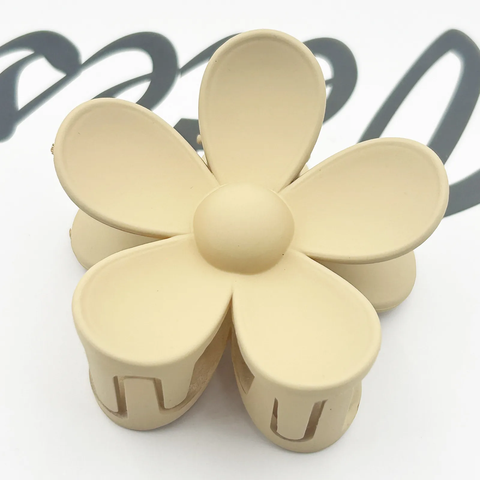 Pinza De Pelo De Flor Esmerilada Transfronteriza, Broche De Pelo Para Parte Posterior De La Cabeza, Broche De Pelo Para Cola De Caballo, Broche De Tiburón De Alto Grado Al Por Mayor display picture 28