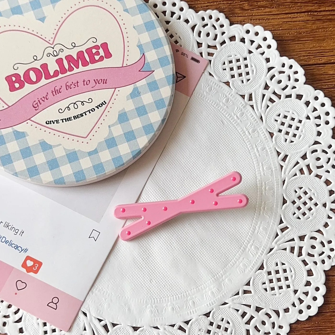 New Simple Pink With Dots Bow Duckbill Clip Ins Autumn And Winter Simplicity All-Match Bang Side Clip Niche Headdress display picture 10