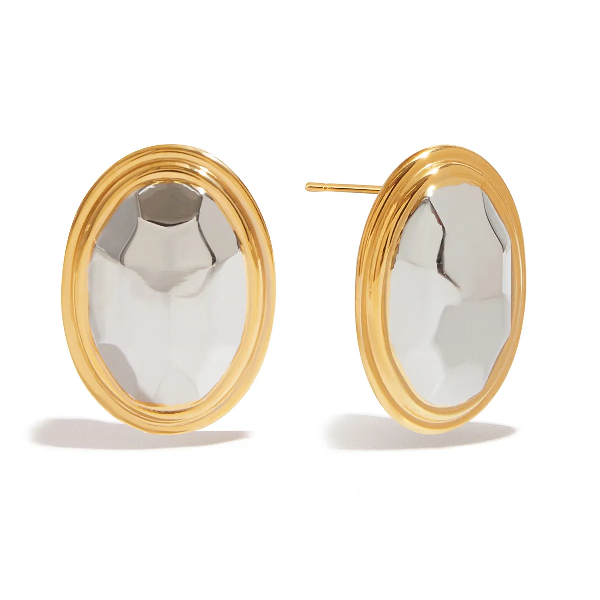 Geometric Casual Modern Style Commute 316 Stainless Steel  Ear Studs display picture 9