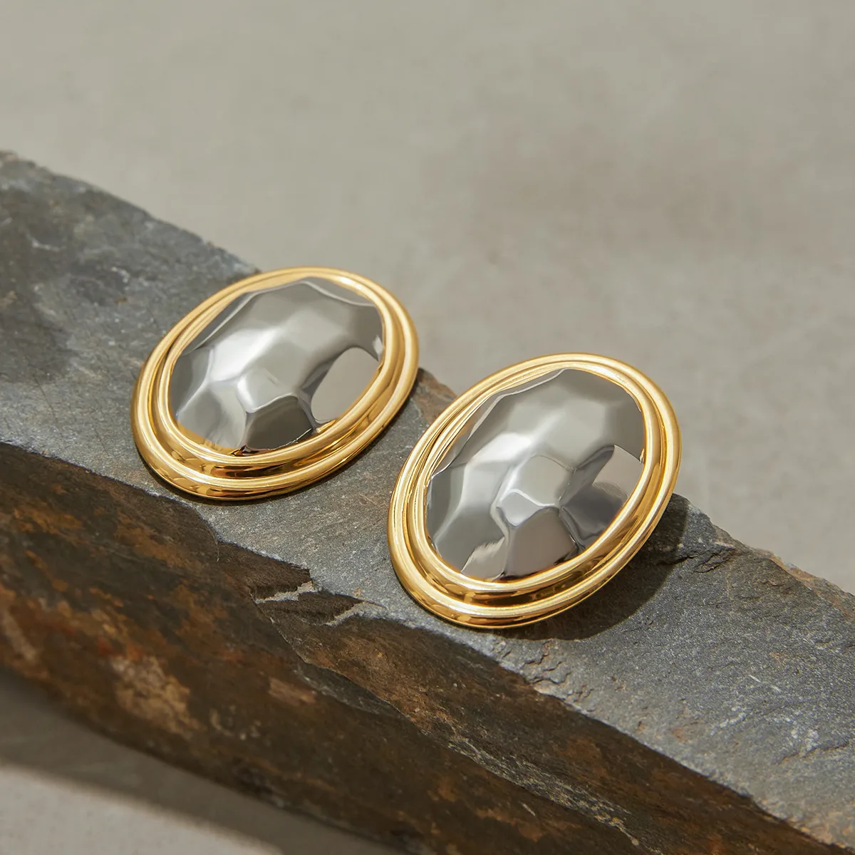 Geometric Casual Modern Style Commute 316 Stainless Steel  Ear Studs display picture 4