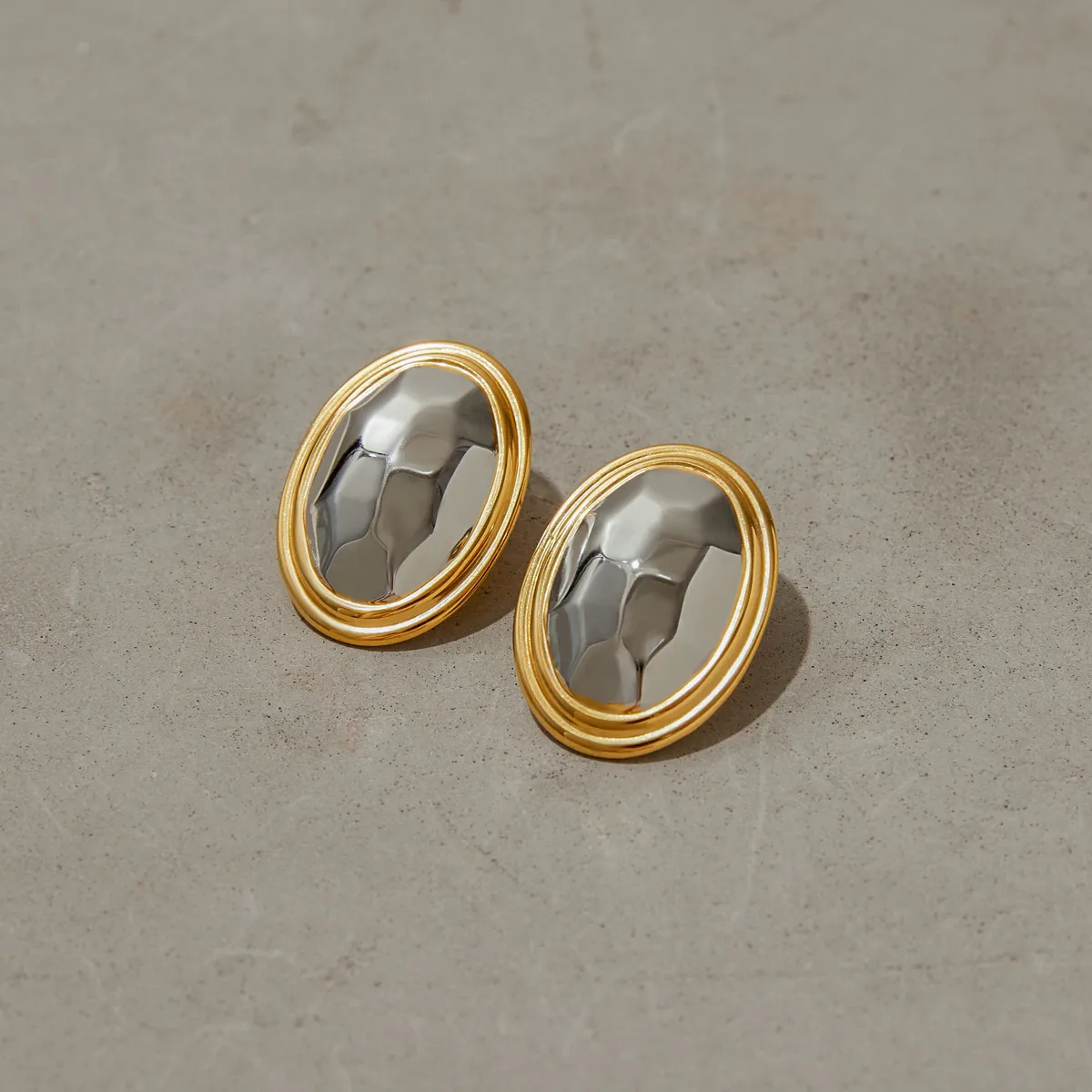 Geometric Casual Modern Style Commute 316 Stainless Steel  Ear Studs display picture 7
