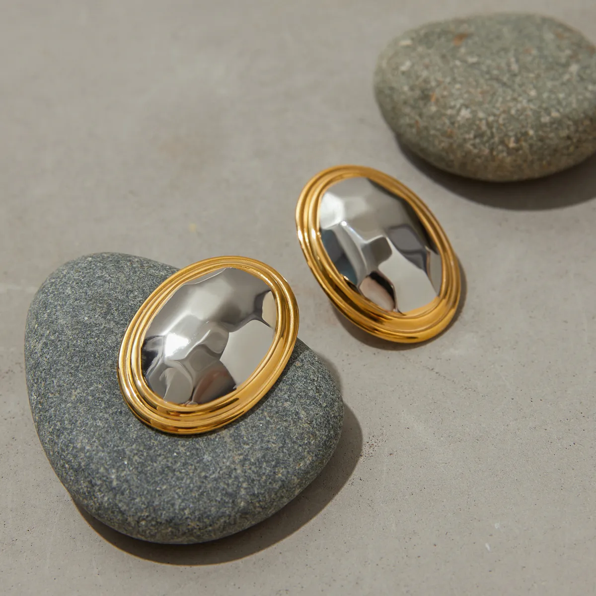 Geometric Casual Modern Style Commute 316 Stainless Steel  Ear Studs display picture 8