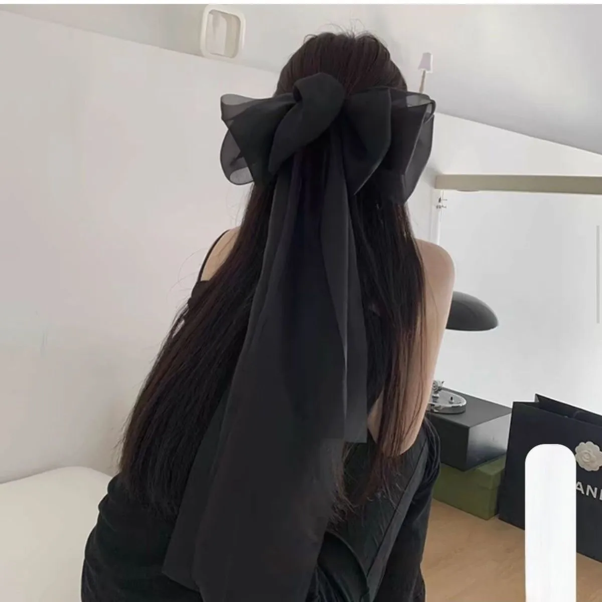 Princess On The Run ~ Fairy Temperamental Big Bow Headwear Back Spring Clip Long Ribbon Hairpin Hair Accessories display picture 7