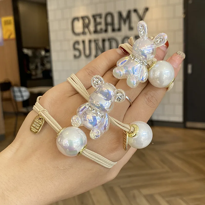 ¡Novedad! Cuerda De Pelo XINGX De Diamante Completo, Coleta De Pelo De Goma Elástica, Banda Para El Pelo De  Girl, Cuerda De Temperamento De Una Pieza, Envío Directo display picture 15