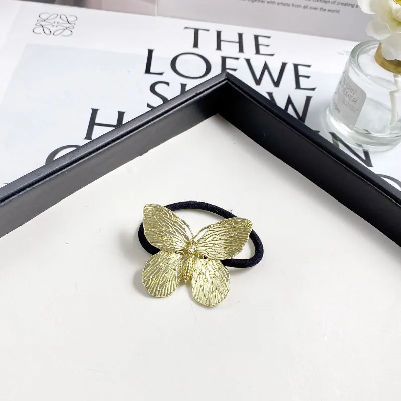 Fashion Alloy Hair Rope Starfish Butterfly Head Rope Barrettes Simple Temperament Hair Ring Headdress Female display picture 10