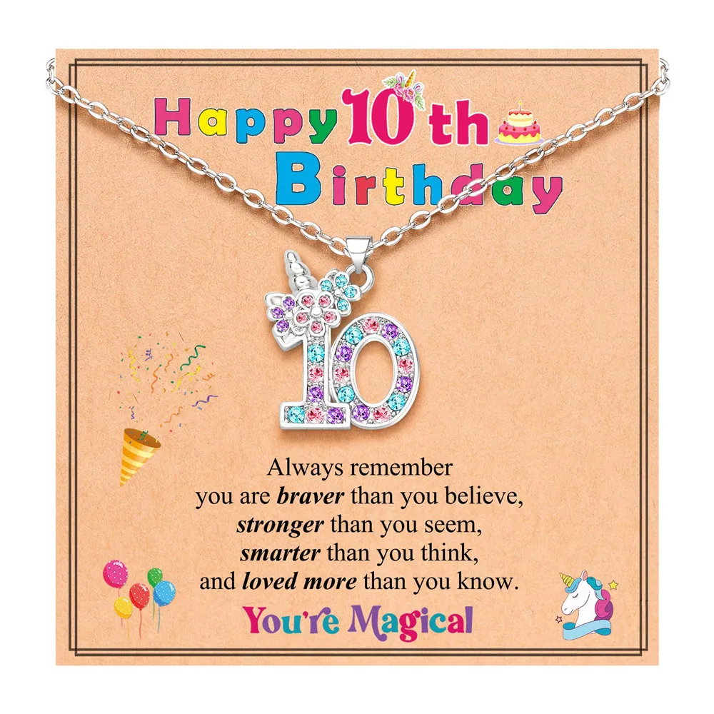 New   Hot Sale 3-12 Years Old  Digital Necklace Children's Birthday Gifts display picture 1