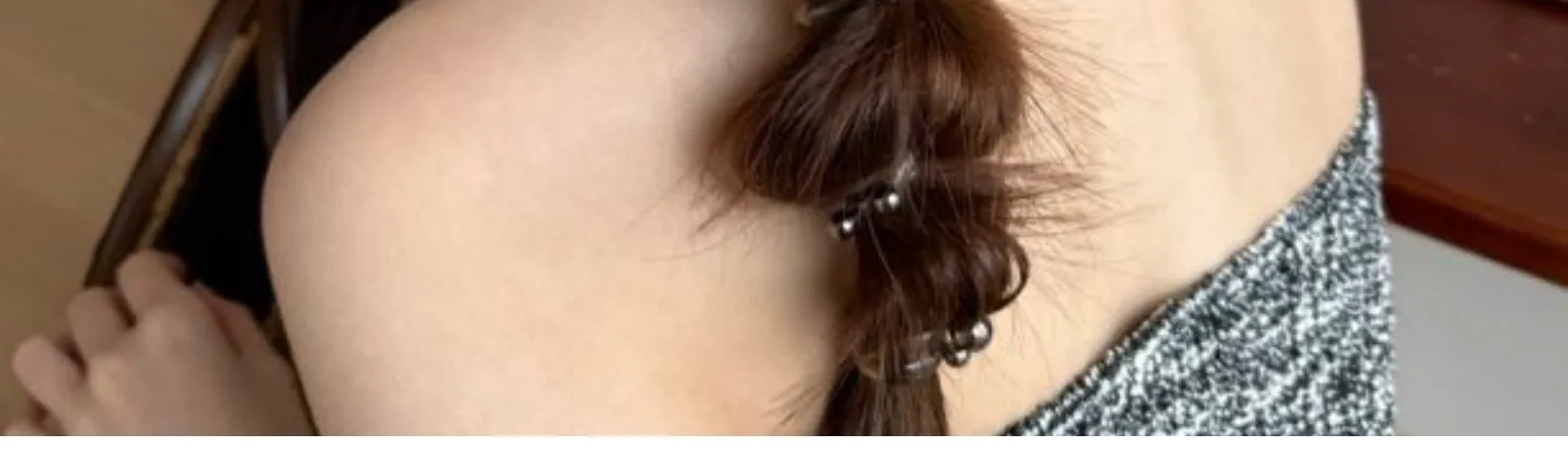 Bow Beads Phone Line Hair Ring Female 2024 New Bubble Braid Twist Braid Head Rope Ponytail Hair Band display picture 6