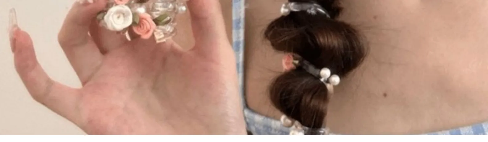 Sweet Butterfly Rose Phone Line Hair Ring Baby Horse Tail Artifact Hair Rope Girl Hair Tie Little Girl Headdress display picture 11
