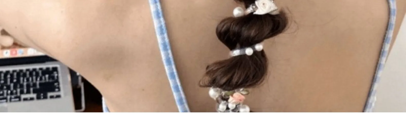 Sweet Butterfly Rose Phone Line Hair Ring Baby Horse Tail Artifact Hair Rope Girl Hair Tie Little Girl Headdress display picture 13