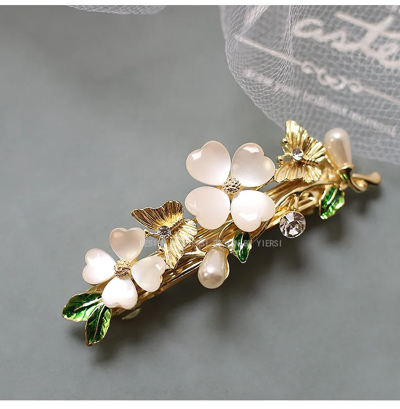 Elegant Fashion Imitation Opal Spring Clip Temperament Head Clip Horizontal Clip All-Match Hairpin Hairpin Hair Accessories For Fair Lady Headdress display picture 29