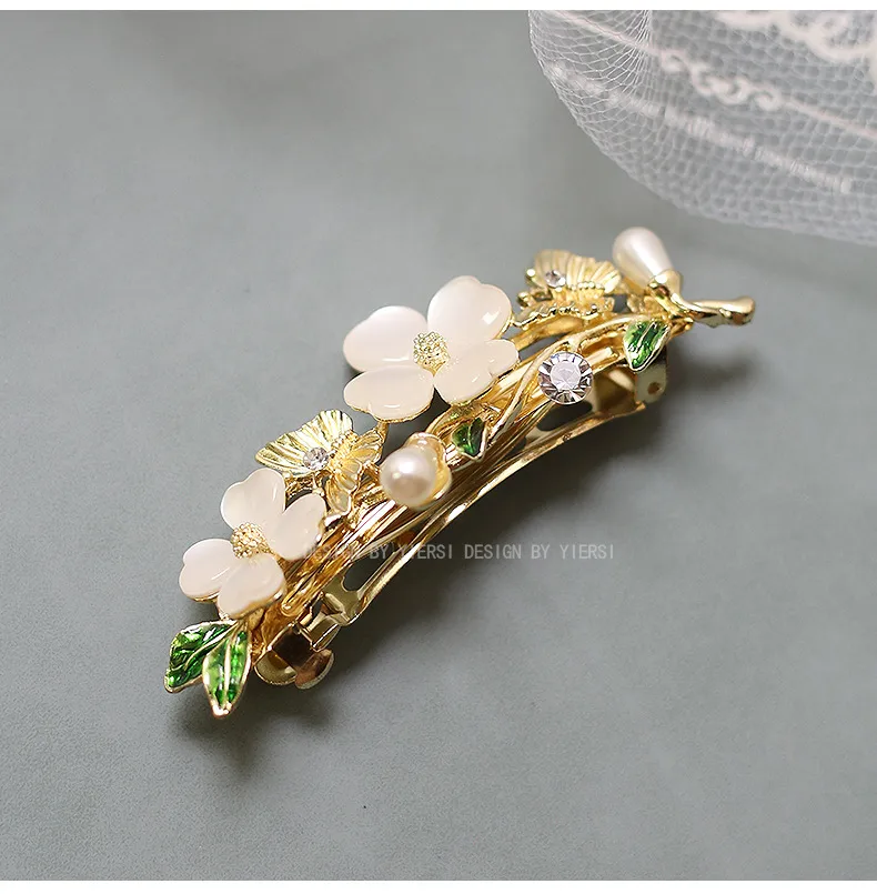 Elegant Fashion Imitation Opal Spring Clip Temperament Head Clip Horizontal Clip All-Match Hairpin Hairpin Hair Accessories For Fair Lady Headdress display picture 31