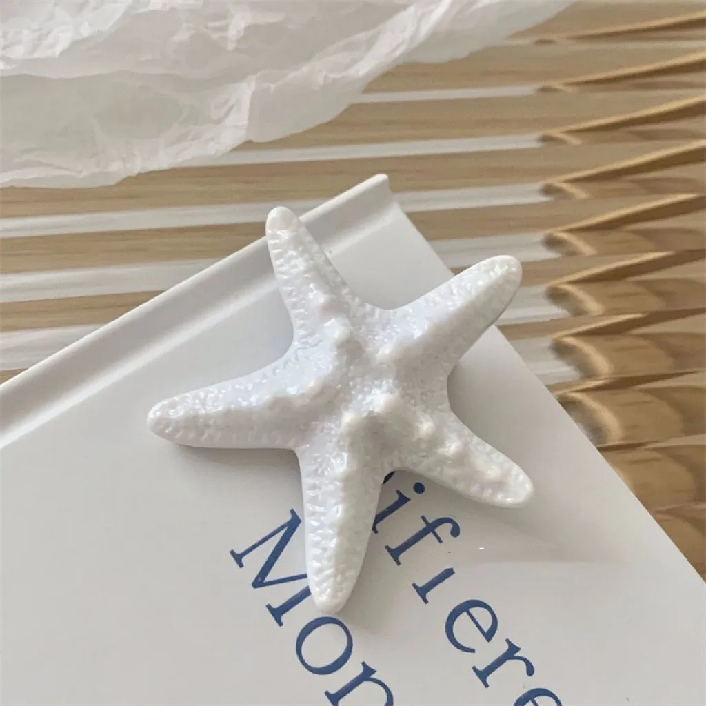 Nouvelle Été Bord De Mer Vacances Chaude Fille Sirène Princesse Barrettes Simulation Étoile De Mer Côté Clip Épingle À Cheveux Doux Coiffure display picture 6