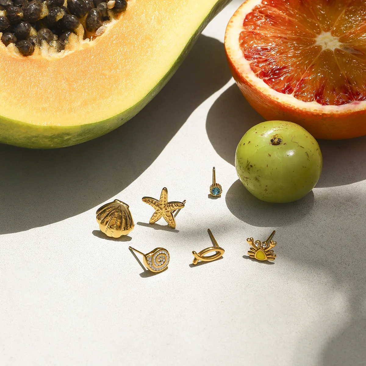 Geométrico Estilo INS Acero Inoxidable Pentagrama Cuadrilátero Enchapado Aretes display picture 13