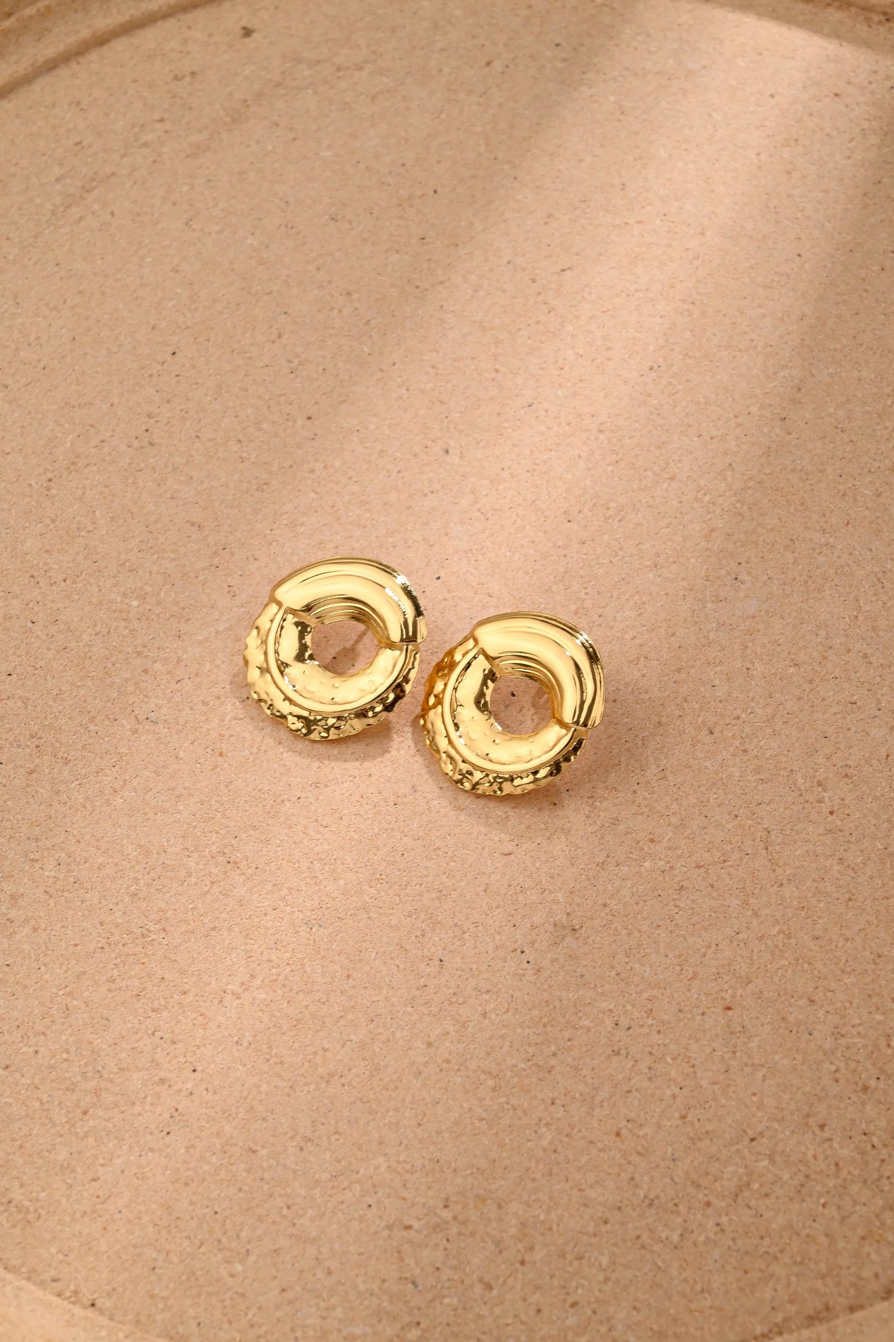 Casual Elegante Vacaciones Acero Inoxidable 304 Ronda Forma De Corazón Flor Pulido Enchapado Mujeres Conjunto De Joyas display picture 6