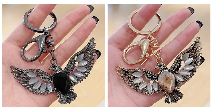 Élégant Classique Style Américain Alliage De Zinc Aigle Adultes Hommes Unisexe Pendentif De Sac Porte-Clés display picture 6