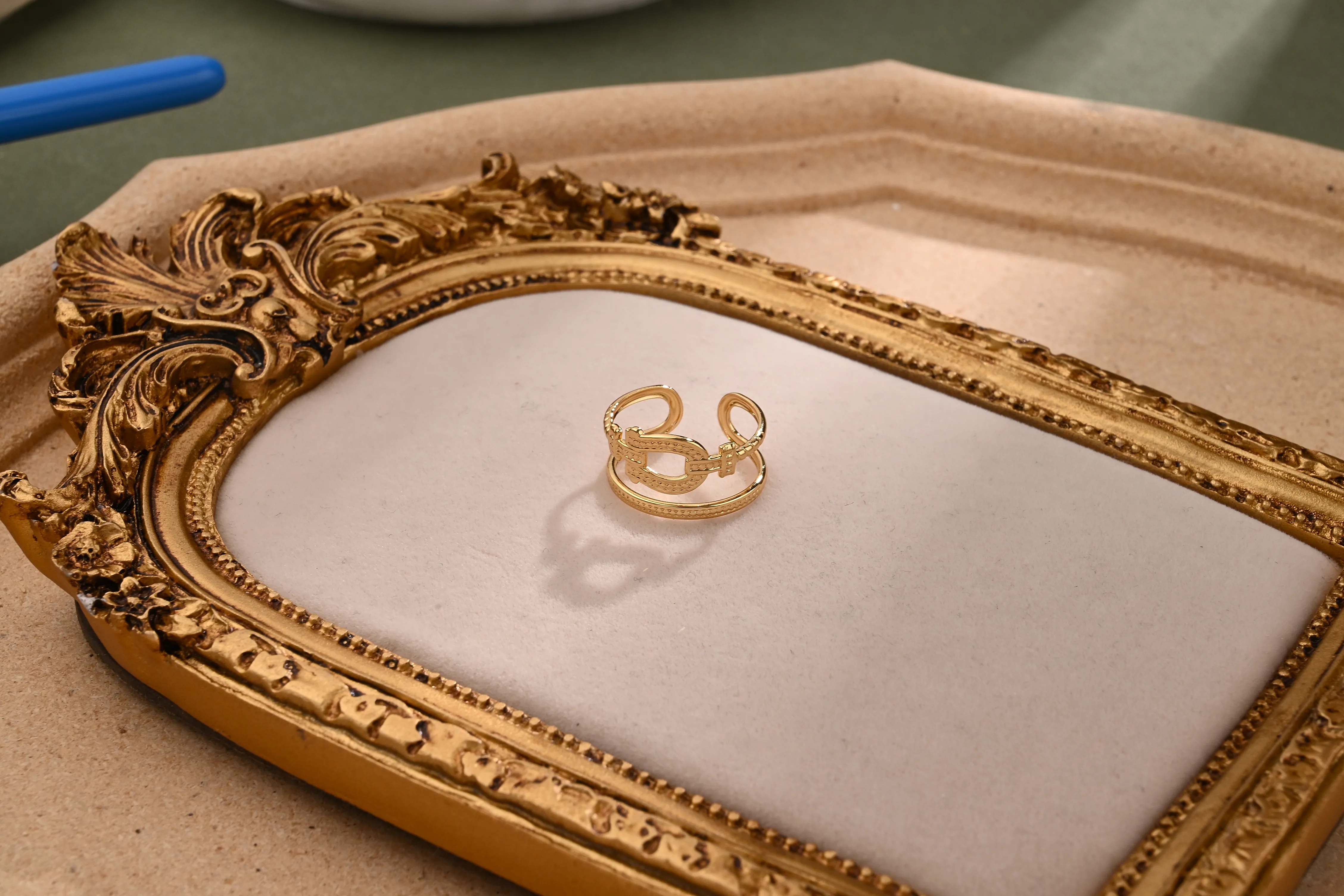 Estrella De Mar Concha Líneas Casual Elegante Dulce Acero Inoxidable 304 Anillos Abiertos display picture 2