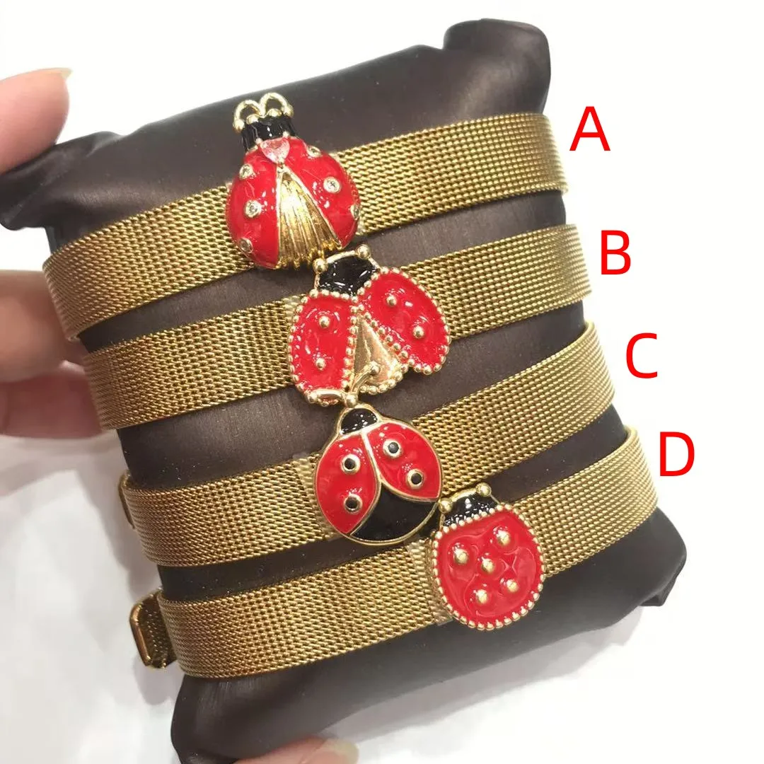Coléoptères Décontractée Style Moderne Artistique Le Cuivre Plaqué Or 18K Bracelets Fait Main Polissage Émail Boucle display picture 2