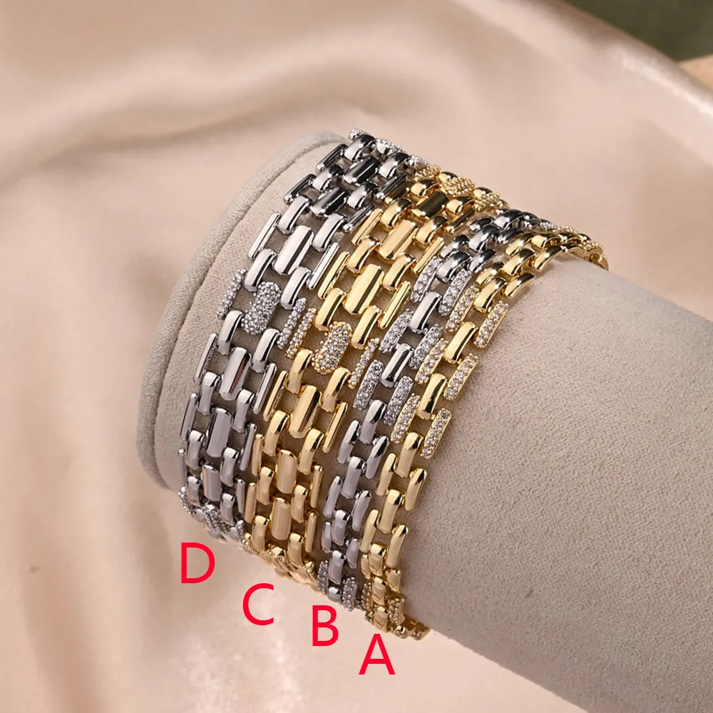 Simple Solid Color Hip-Hop Simple Style Streetwear Zircon Copper 18K Gold Plated White Gold Plated Bracelets Handmade Polishing Plating Snap Button display picture 3