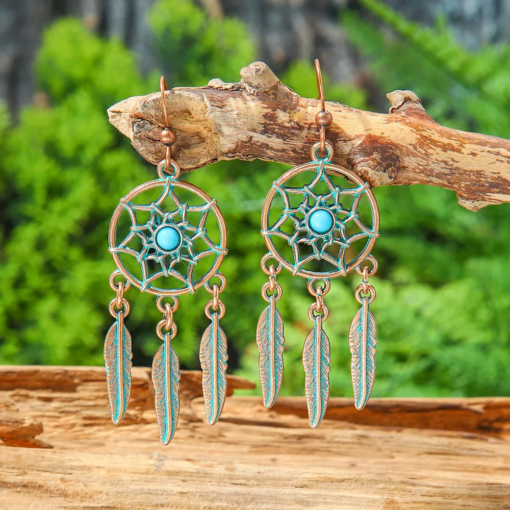 Pendientes De Estilo Étnico De La Tribu Bohemia Transfronteriza De Europa Y América, Pendientes De Viaje De Vacaciones, Pendientes De Joyería Al Por Mayor, Sentido Del Diseño display picture 5