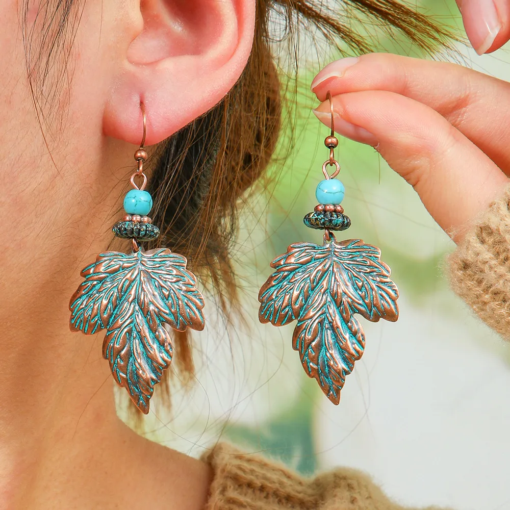 Suit Bohemian Vintage Earrings Ethnic Vacation Style Long Fringe Earrings Super Beautiful Jungle Style Earrings display picture 4
