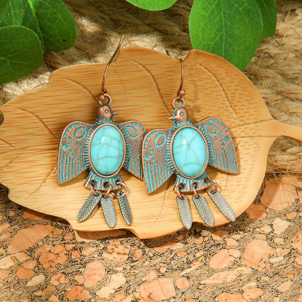 Hot Selling Bohemian Vacation Style Metal Earrings Retro Ethnic Style Handmade Earrings High-Grade Earrings display picture 13