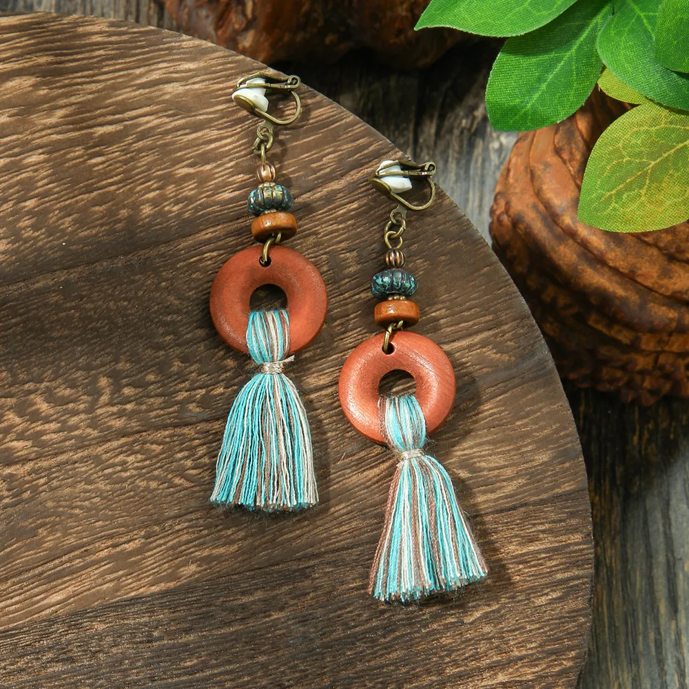 Hot Selling Bohemian Vacation Style Metal Earrings Retro Ethnic Style Handmade Earrings High-Grade Earrings display picture 22