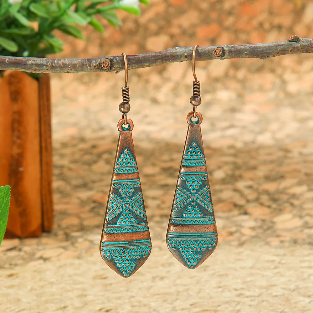 Hot Selling Bohemian Vacation Style Metal Earrings Retro Ethnic Style Handmade Earrings High-Grade Earrings display picture 32
