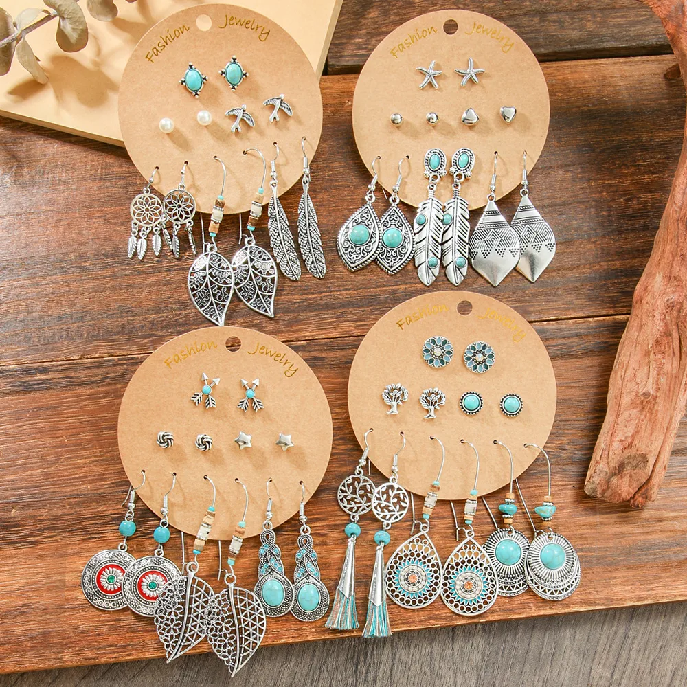 Pendientes De Gota De Metal De Buena Textura De Estilo Bohemio De , Venta Al Por Mayor, Pendientes De Estilo Étnico De Vacaciones Que Combinan Con Todo display picture 12